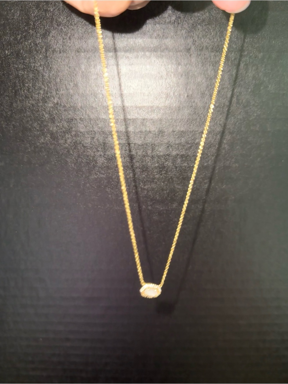 Kendra Scott Elisa Ivory Pearl Pendant Necklace Gold Plated